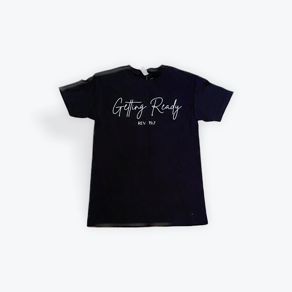 Getting Ready Black Graphic Tee